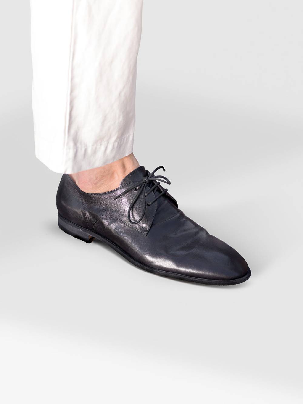 Officine Creative SOLITUDE 002 Scarpe Derby in Pelle Nera Acquista Ora