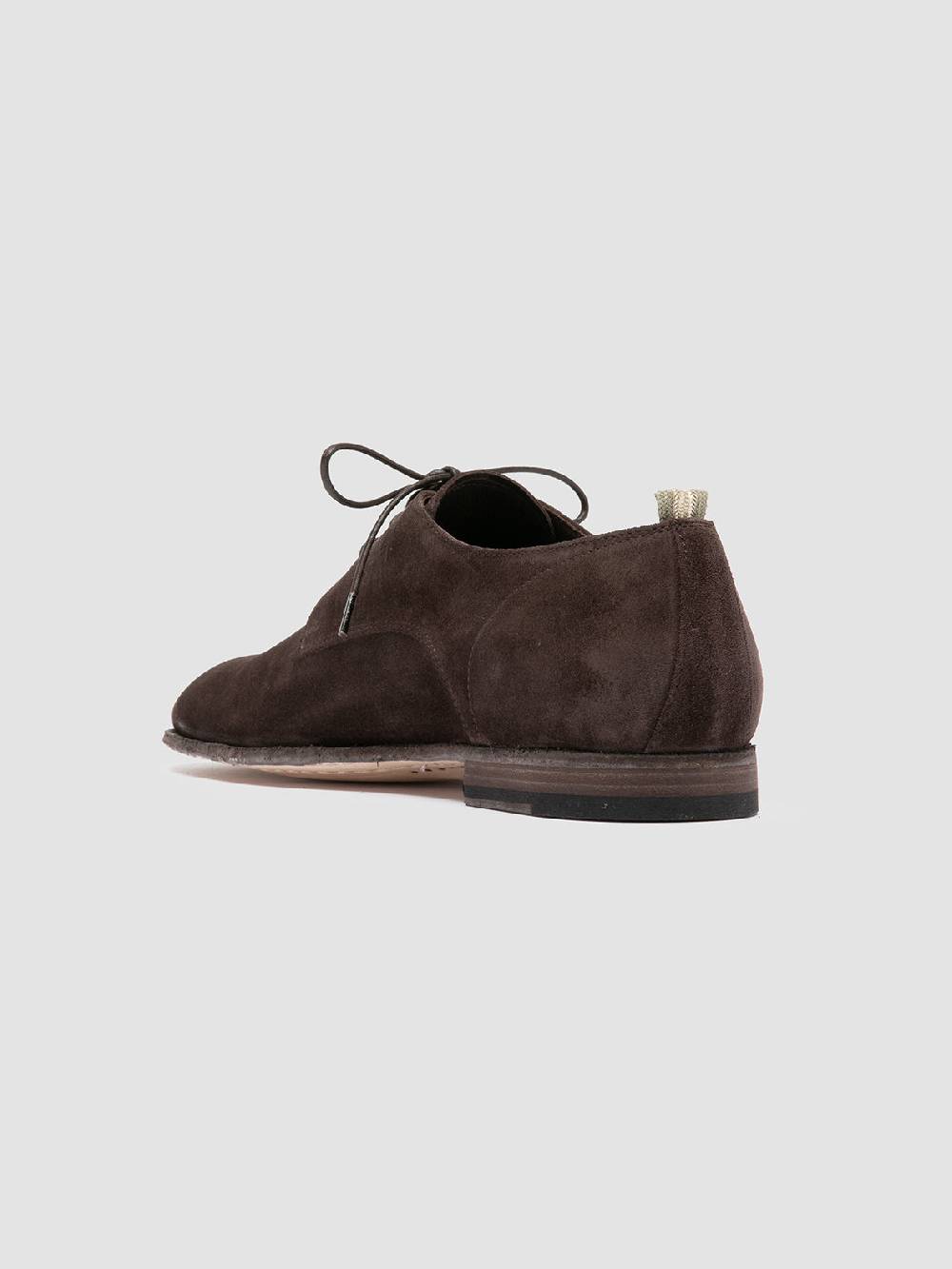 Officine Creative SOLITUDE 002 Scarpe Derby in Pelle Scamosciata Marrone Consegna Veloce
