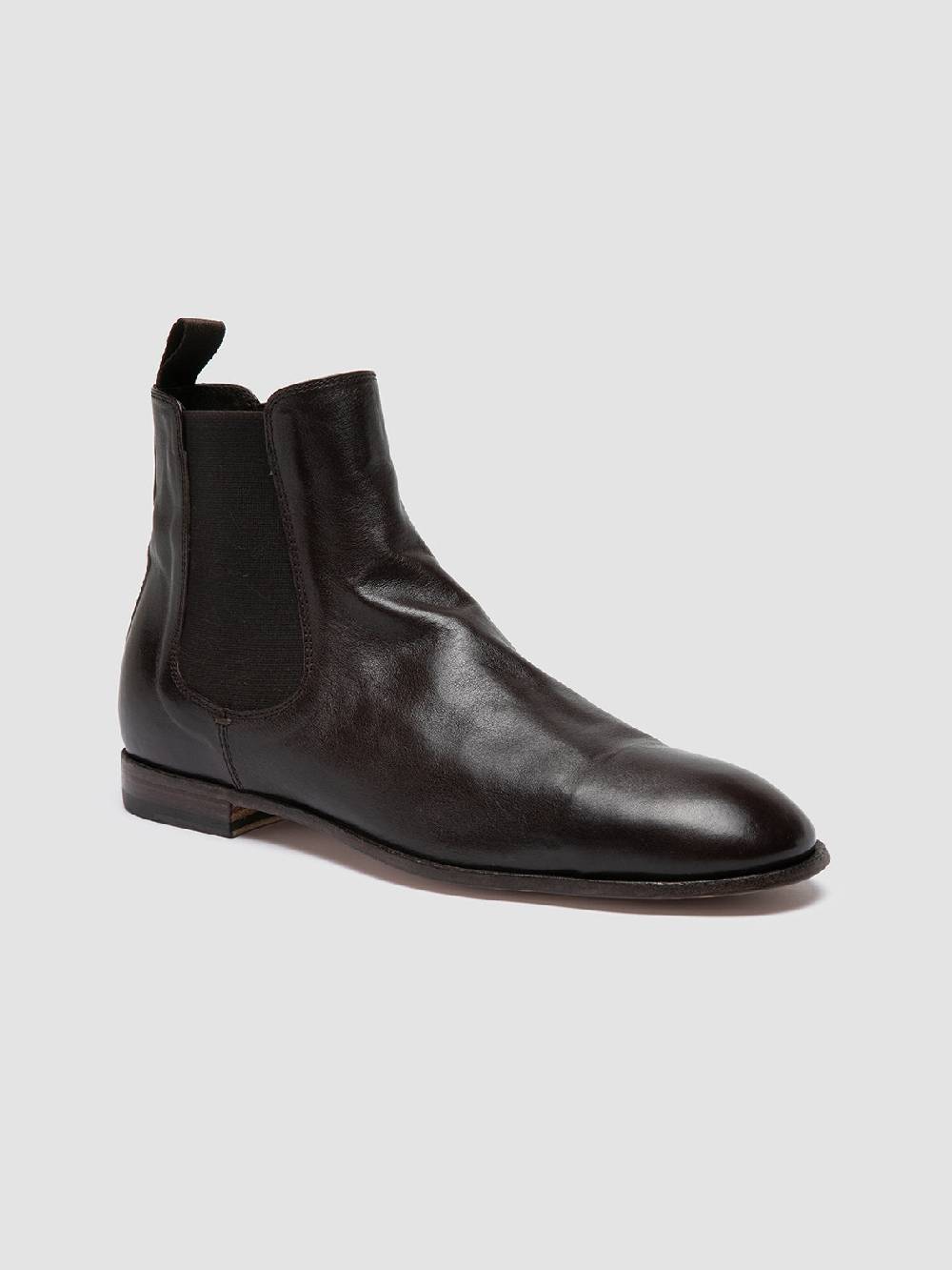 Officine Creative SOLITUDE 004 Brown Leather Chelsea Boots Fino Al -60%