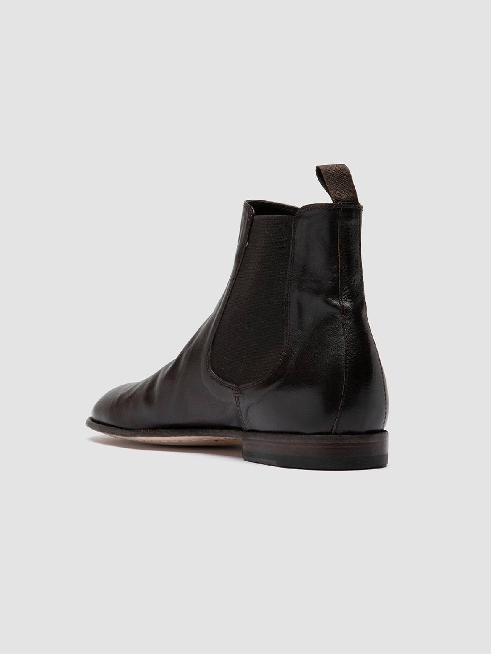 Officine Creative SOLITUDE 004 Brown Leather Chelsea Boots Fino Al -60%