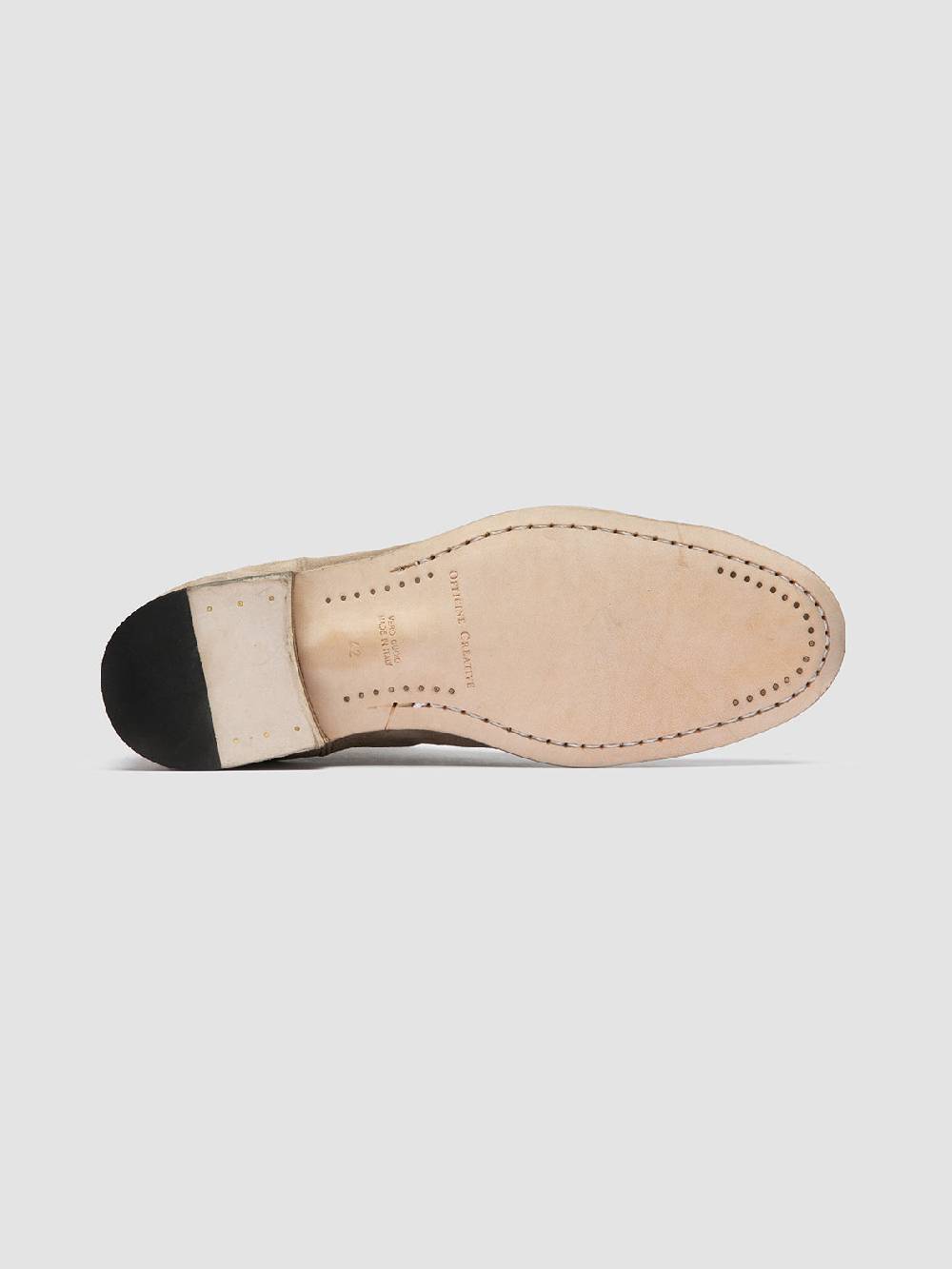Officine Creative SOLITUDE 004 Stivaletti Chelsea in Pelle Scamosciata Tortora Shopping Online