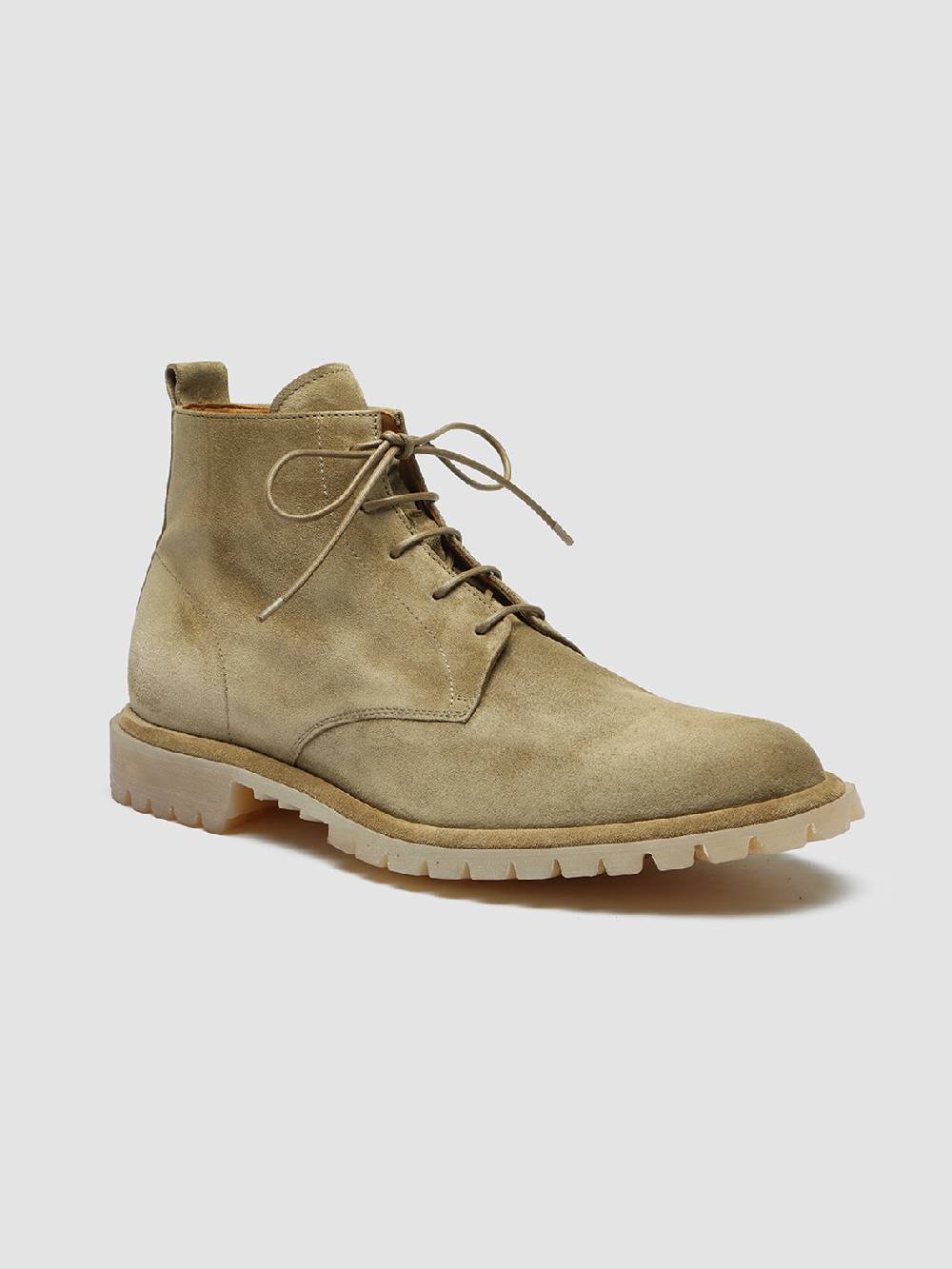 Officine Creative SPECTACULAR 002 Stivali in Pelle Scamosciata Marrone con allacciatura Affare Del Giorno