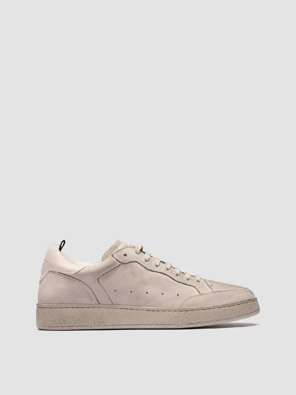 Officine Creative THE ANSWER 005 Sneaker Basse in Camoscio e Pelle Grigia Outlet