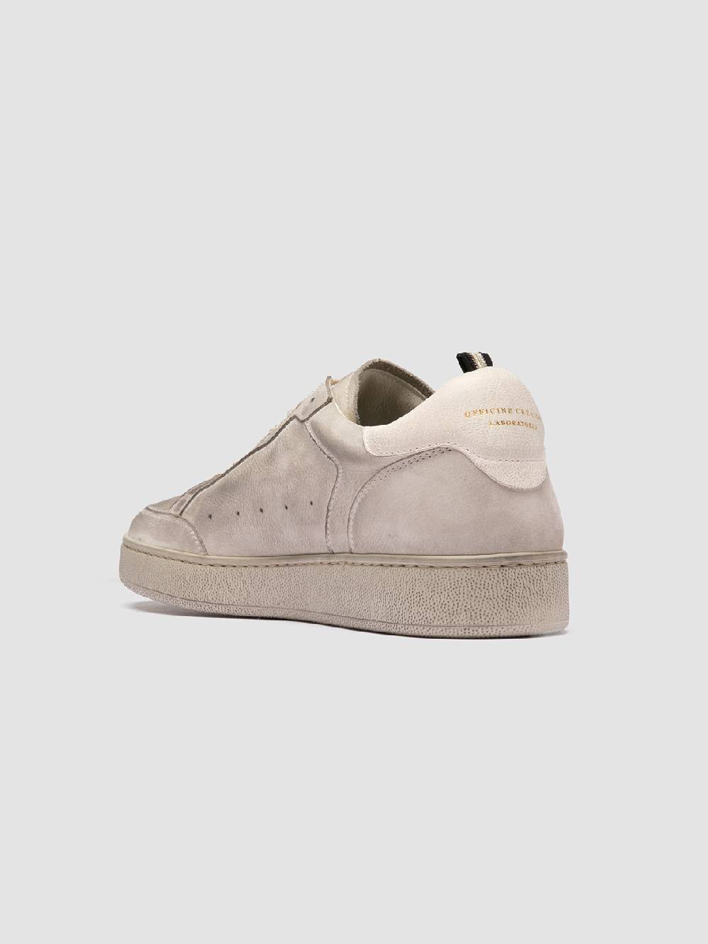 Officine Creative THE ANSWER 005 Sneaker Basse in Camoscio e Pelle Grigia Outlet