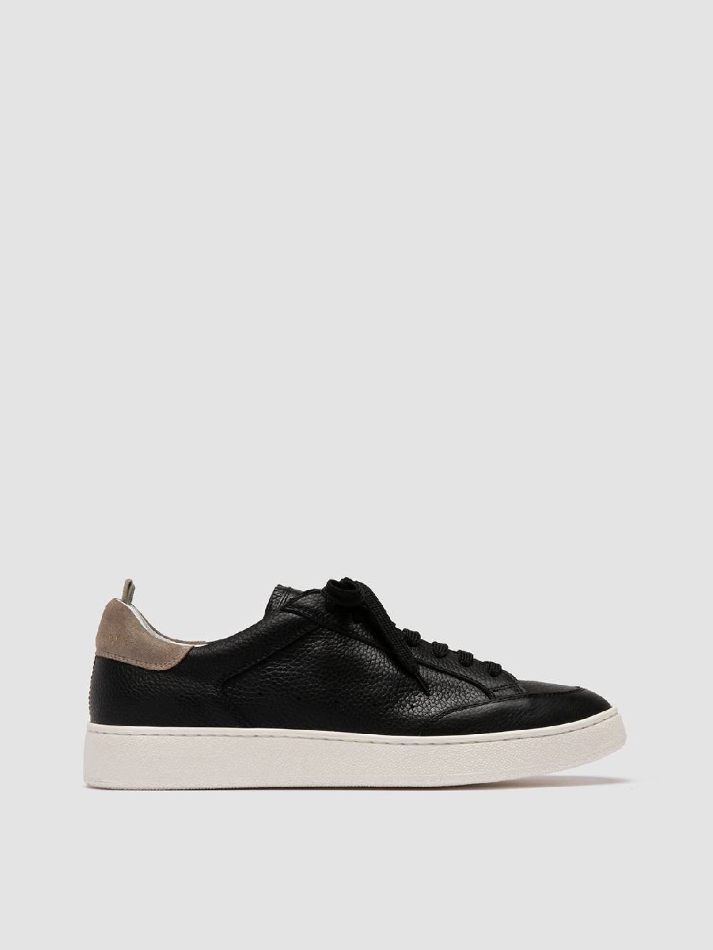 Officine Creative THE DIME 001 Sneaker Basse in Pelle Scamosciata Nera In Vendita