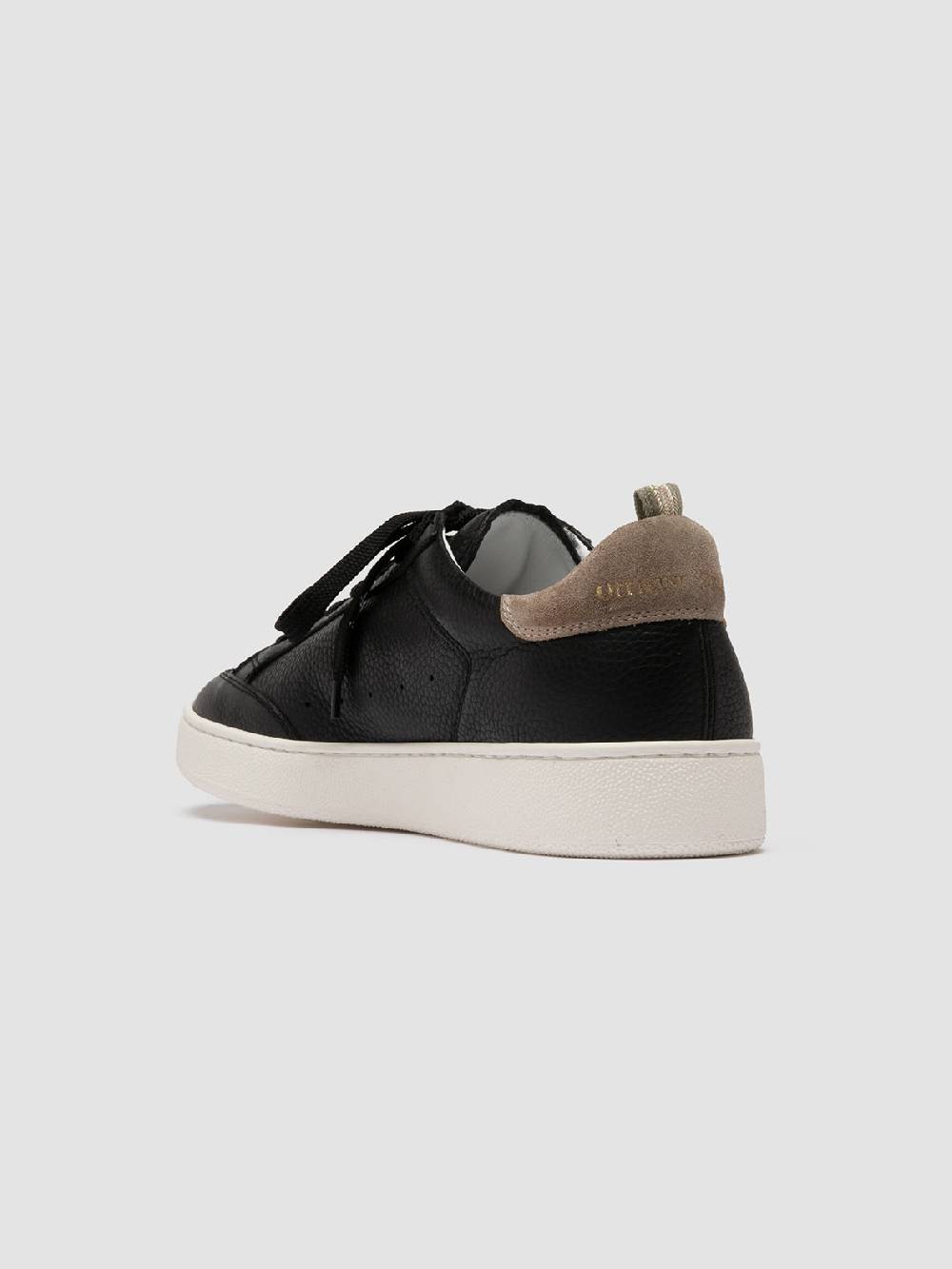 Officine Creative THE DIME 001 Sneaker Basse in Pelle Scamosciata Nera In Vendita
