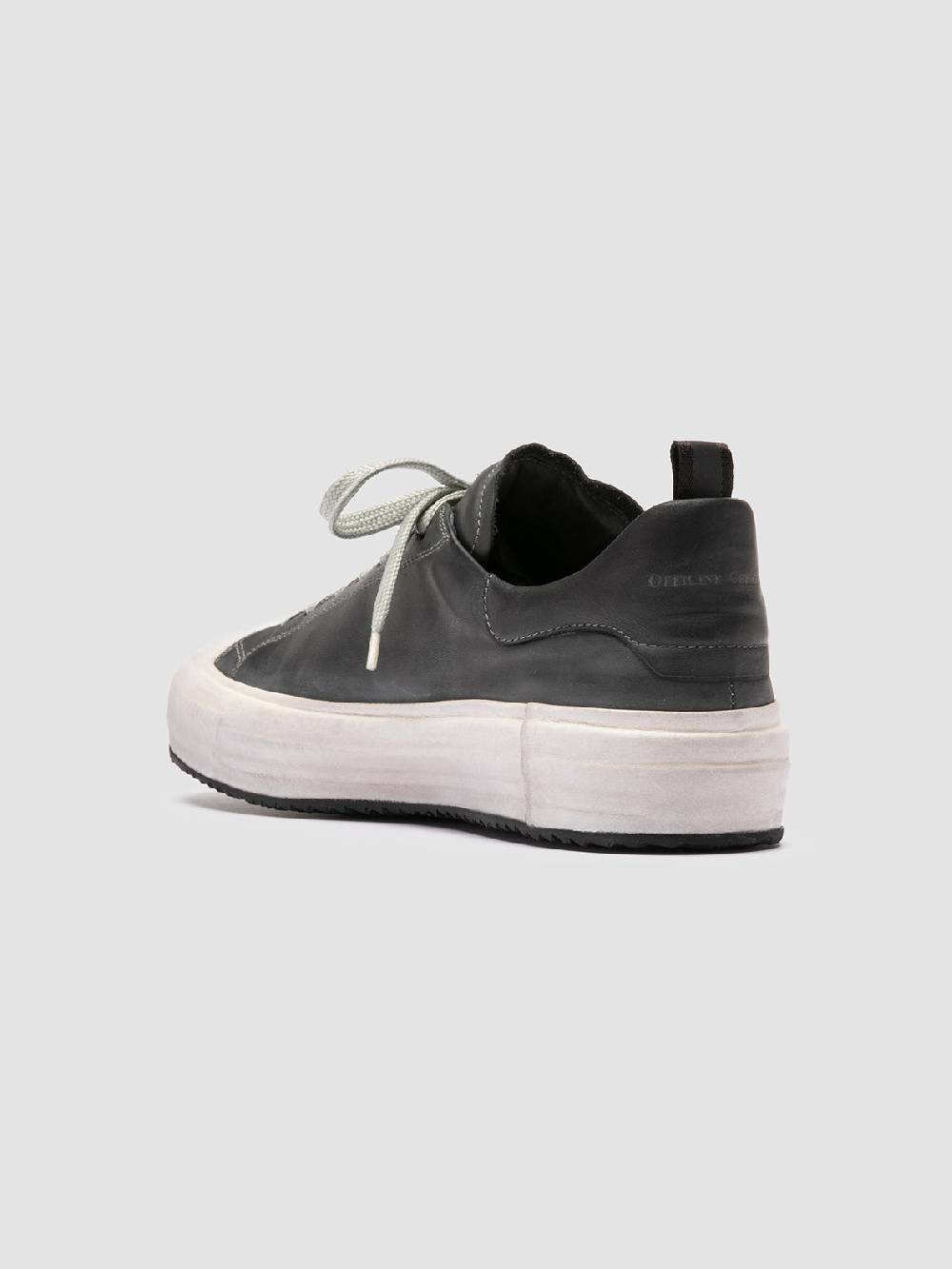 Officine Creative MES DD 001 Sneaker Basse in Pelle Grigia Vendita Calda