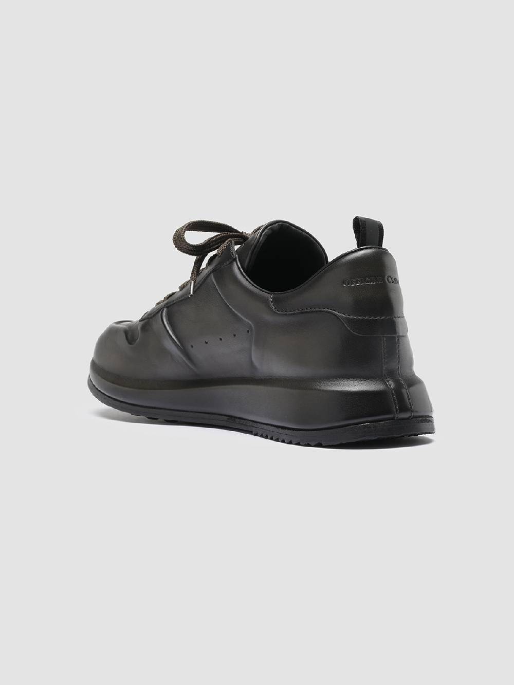 Officine Creative RACE LUX 003 Sneakers in Pelle aerografata Verde Negozio online di fabbrica