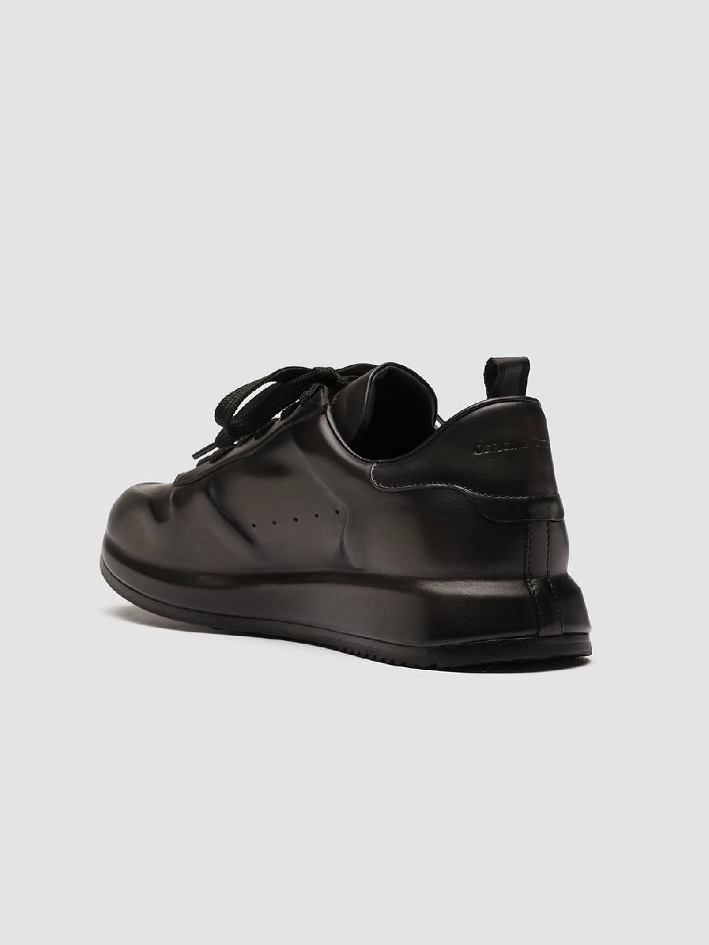 Officine Creative RACE LUX 003 Sneakers in Pelle aerografata Grigia Prezzo di fabbrica