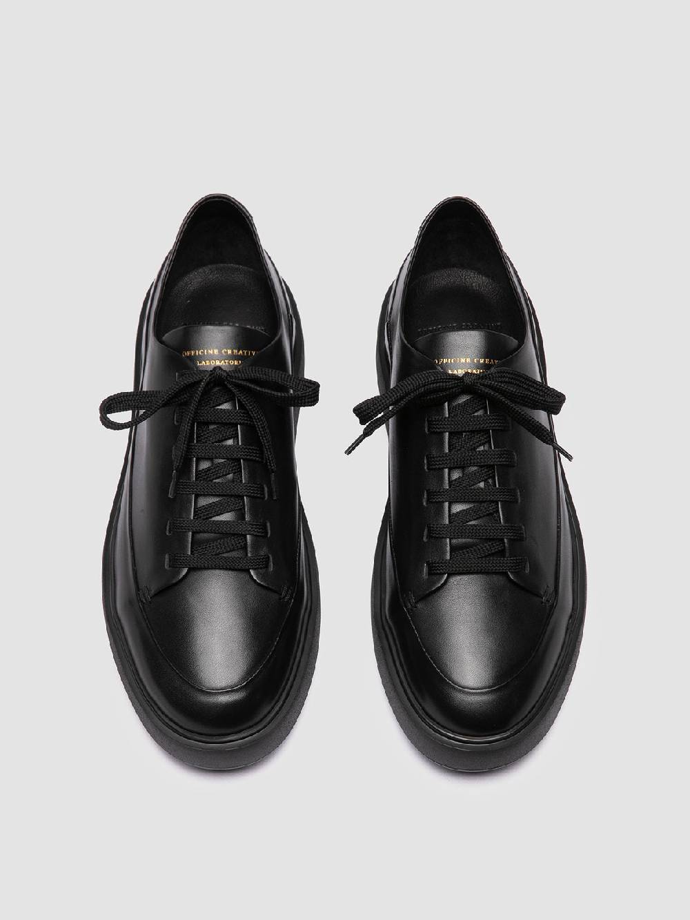 Officine Creative RELEASE 001 Sneaker Basse in Pelle Nera Offerta speciale