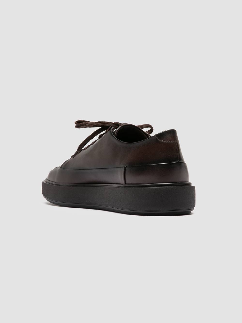 Officine Creative RELEASE 001 Sneaker Basse in Pelle Marrone Comprare a buon mercato
