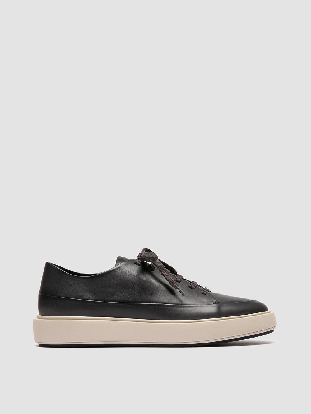 Officine Creative RELEASE 001 Sneaker Basse in Pelle Grigia Flash Sale
