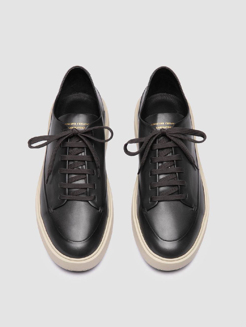 Officine Creative RELEASE 001 Sneaker Basse in Pelle Grigia Flash Sale