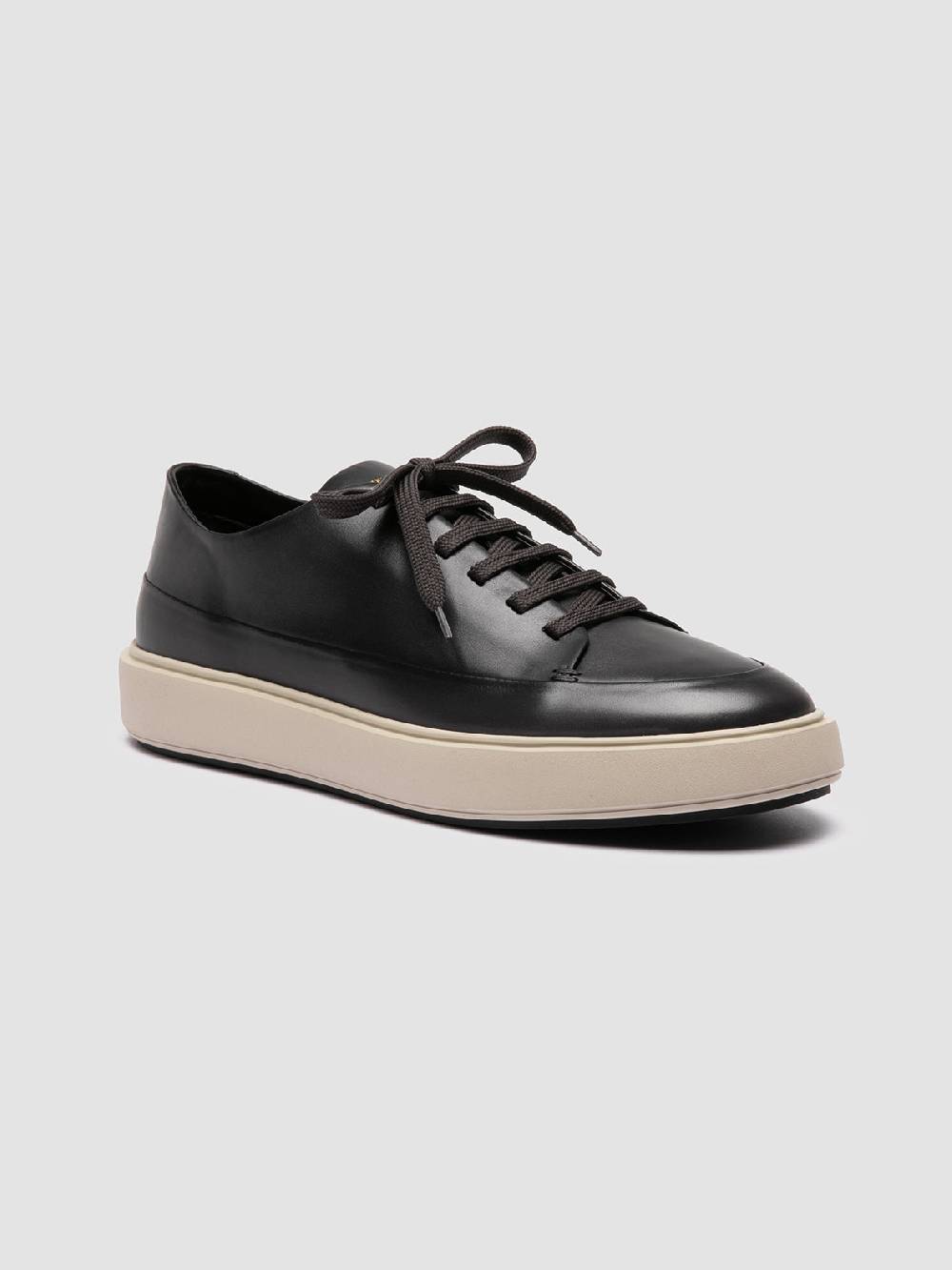Officine Creative RELEASE 001 Sneaker Basse in Pelle Grigia Flash Sale