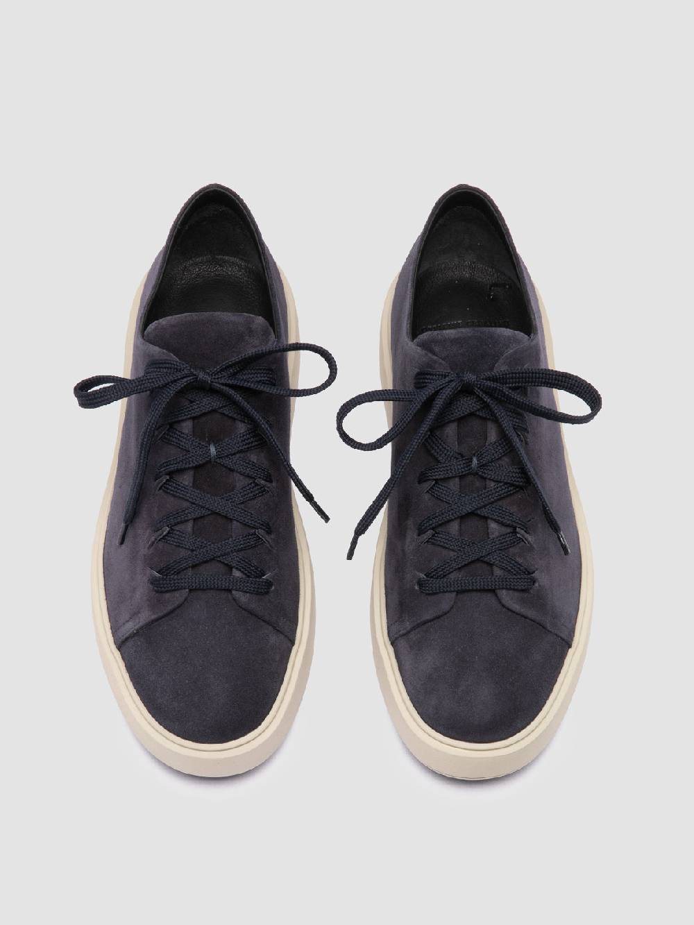 Officine Creative REMASTER 001 Sneaker Basse in Pelle Scamosciata Blu Fornitura limitata