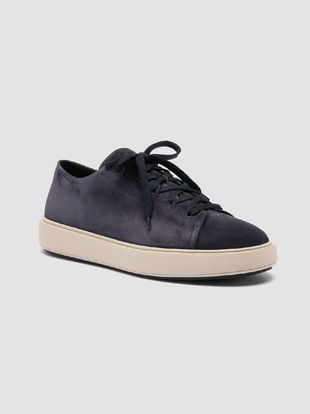 Officine Creative REMASTER 001 Sneaker Basse in Pelle Scamosciata Blu Fornitura limitata