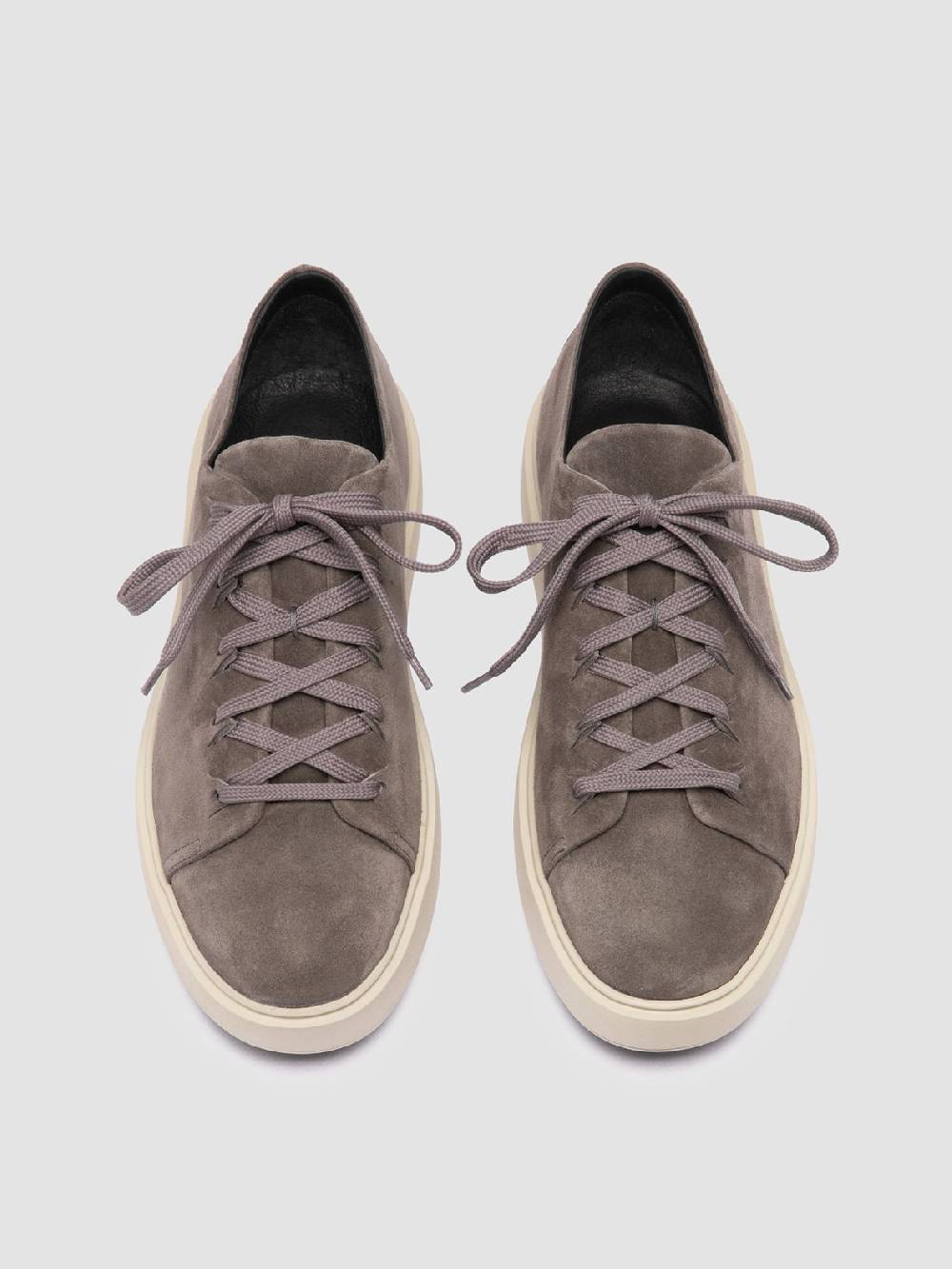Officine Creative REMASTER 001 Sneaker Basse in Pelle Scamosciata Grigia Shopping online