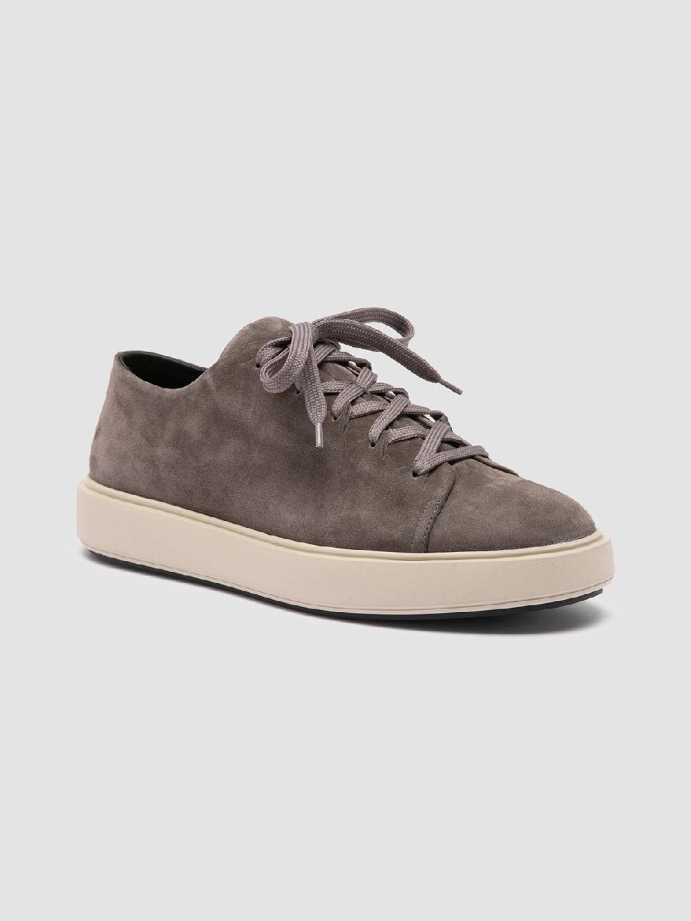 Officine Creative REMASTER 001 Sneaker Basse in Pelle Scamosciata Grigia Shopping online