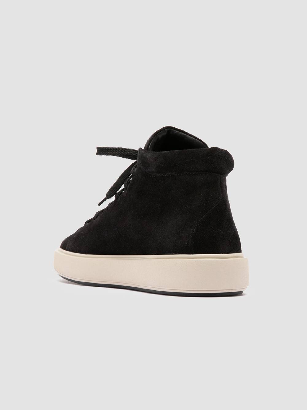 Officine Creative REMASTER 002 Sneaker Alte in Pelle Scamosciata Nera Offerta esclusiva