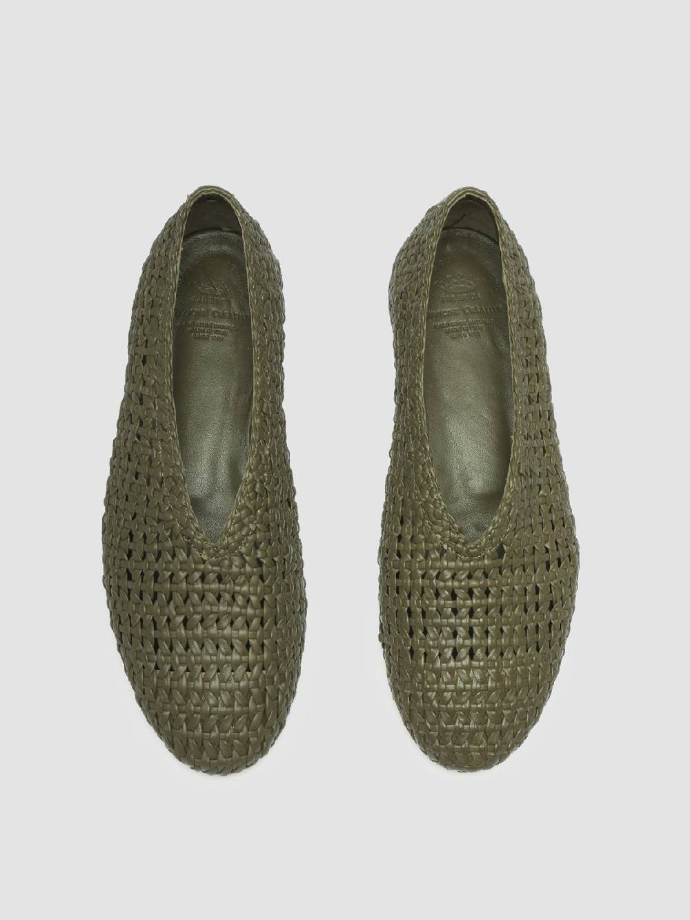Officine Creative BESSIE 011 Mocassini in Pelle Verde Cyber Monday