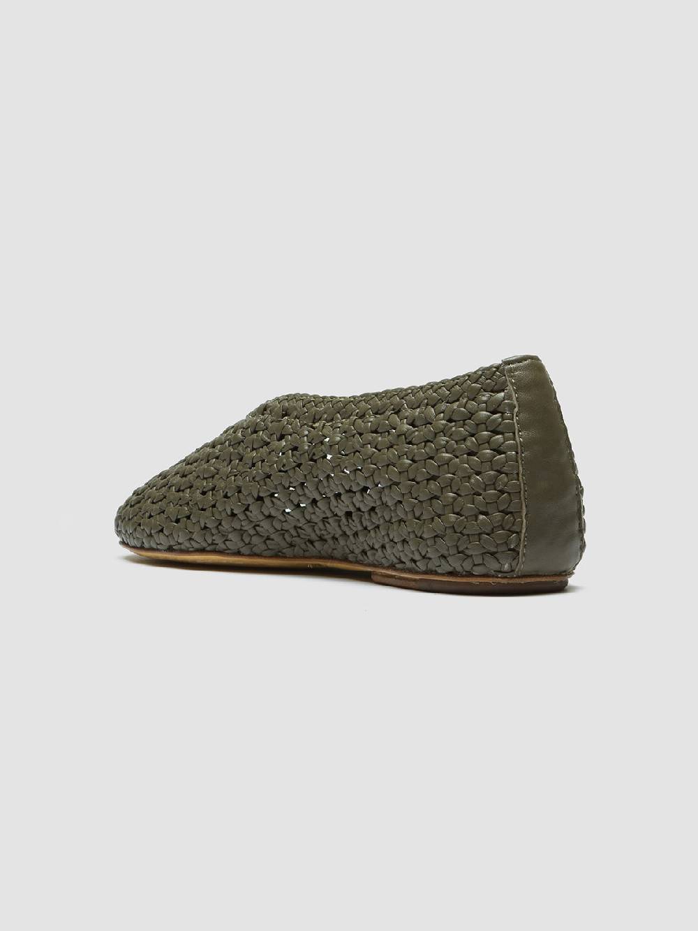 Officine Creative BESSIE 011 Mocassini in Pelle Verde Cyber Monday