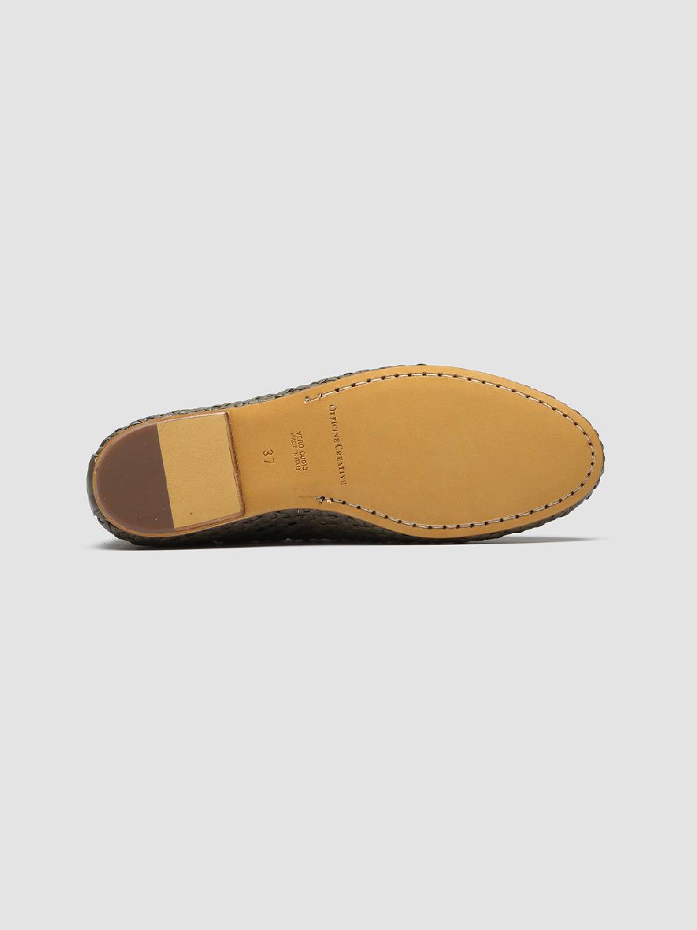 Officine Creative BESSIE 011 Mocassini in Pelle Verde Cyber Monday