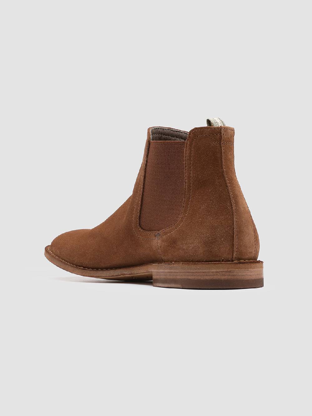 Officine Creative LINZI 001 Stivaletti Chelsea in Pelle Scamosciata Marrone Offerta Pasqua
