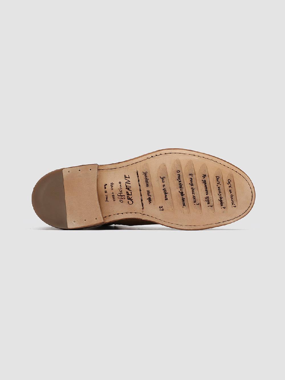 Officine Creative LINZI 001 Stivaletti Chelsea in Pelle Scamosciata Marrone Offerta Pasqua