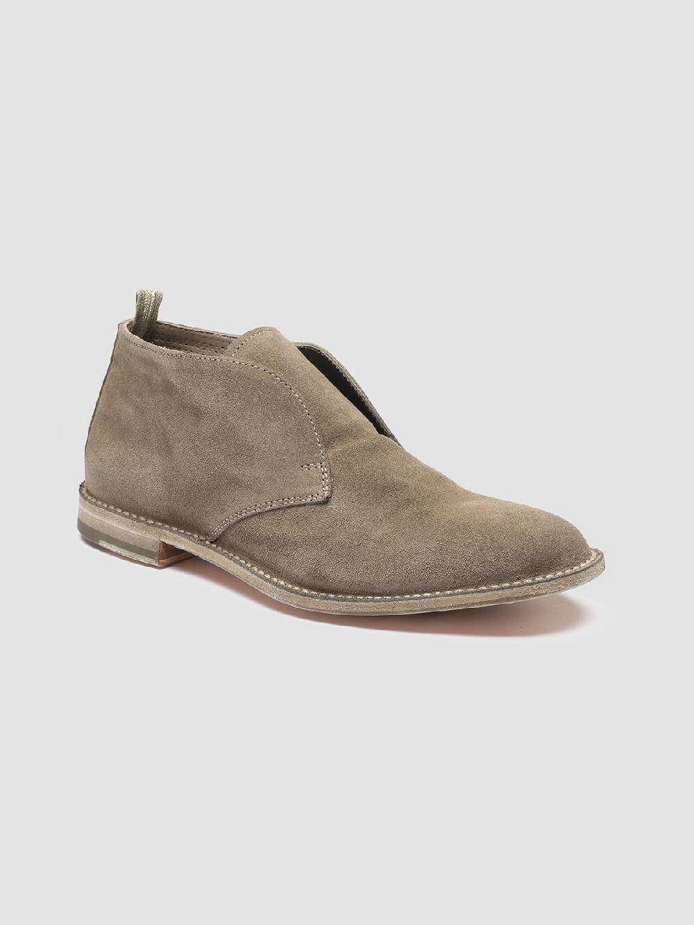 Officine Creative LINZI 008 Polacchine in Pelle Scamosciata Verde Offerta Giorno del Papà