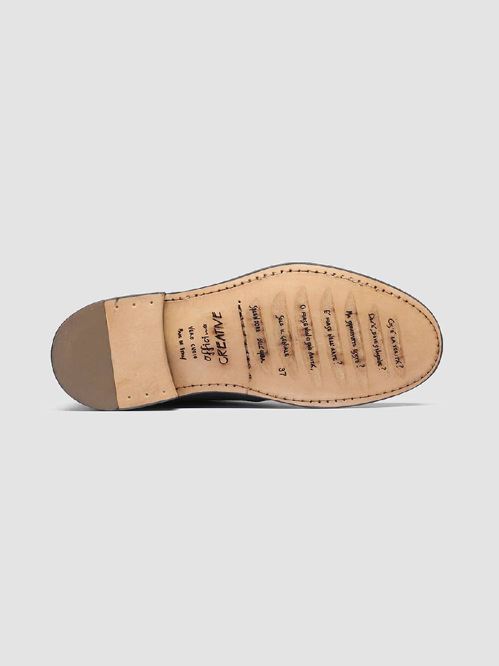 Officine Creative LINZI 008 Polacchine in Pelle Scamosciata Blu Offerta San Valentino