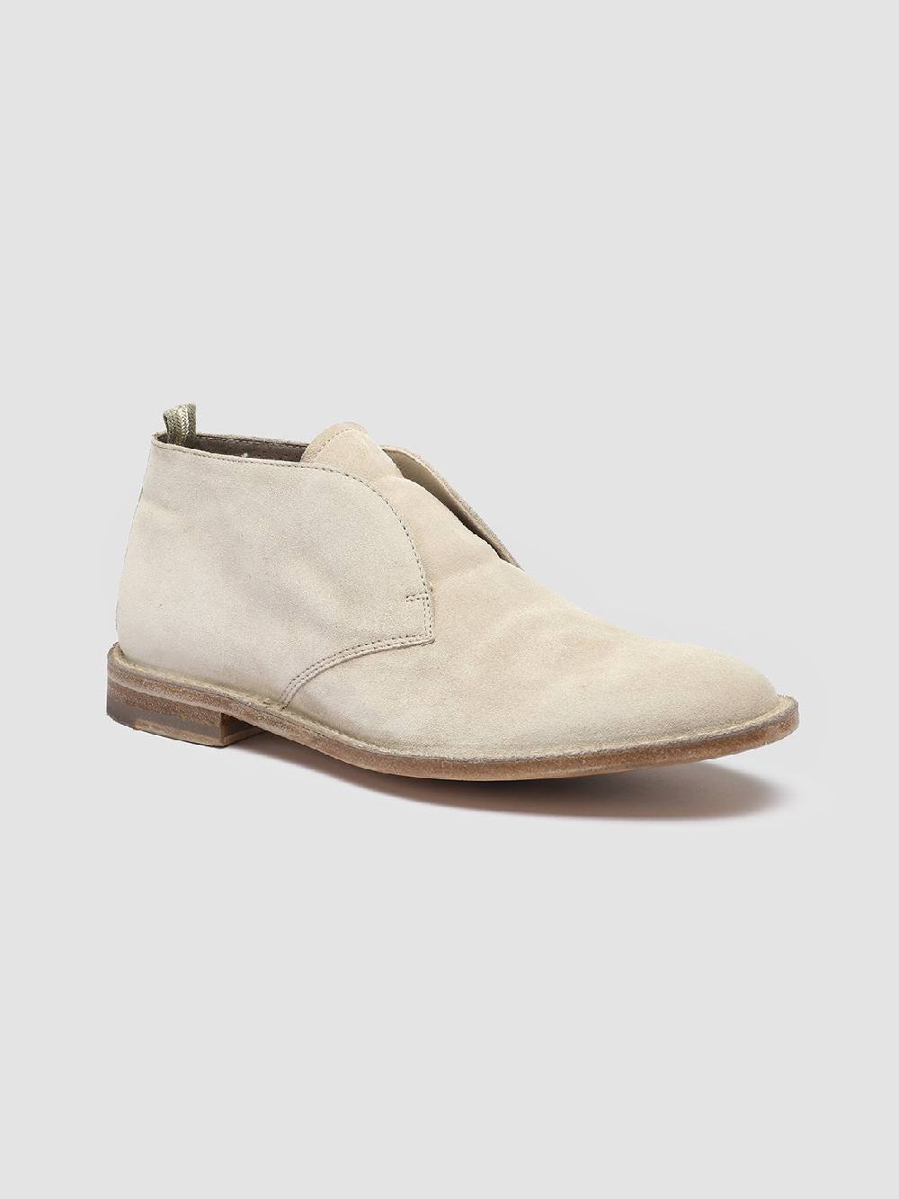 Officine Creative LINZI 008 Polacchine in Pelle Scamosciata Avorio Offerta Anniversario