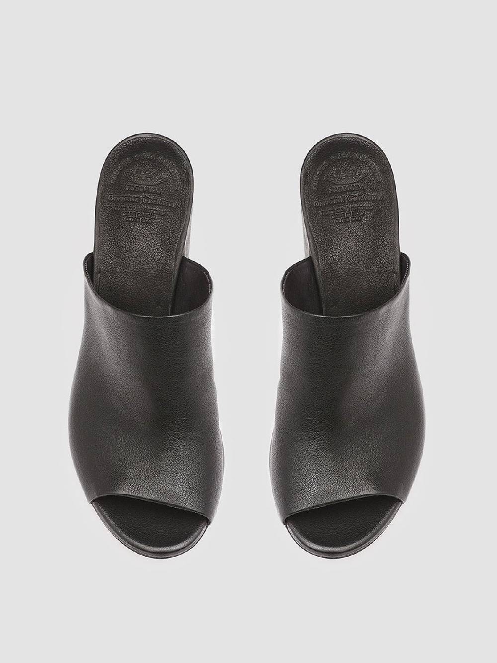 Officine Creative EMILIE 002 Sandali in Pelle Nera Vendita calda