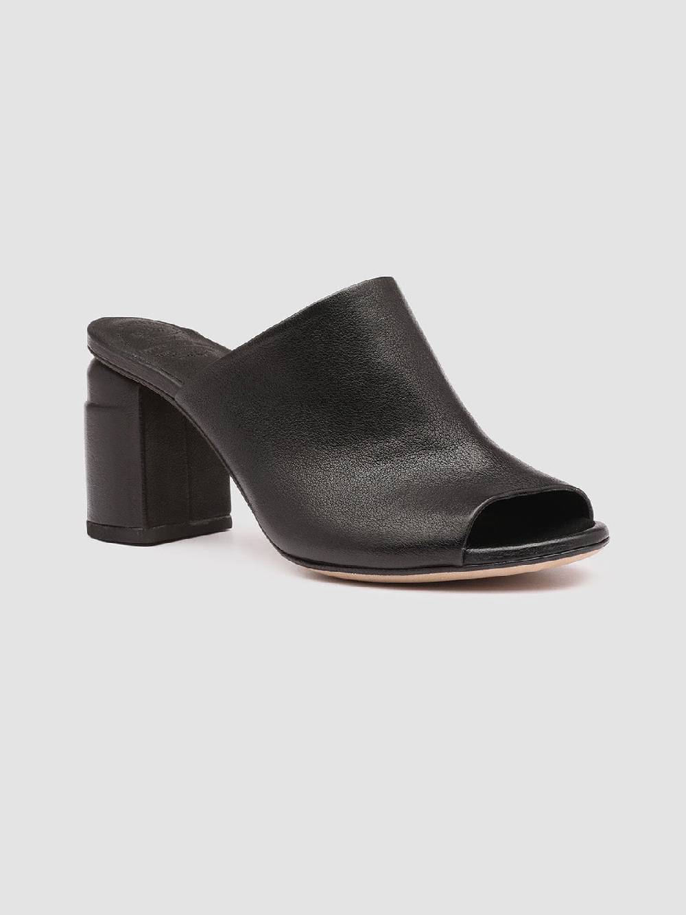 Officine Creative EMILIE 002 Sandali in Pelle Nera Vendita calda