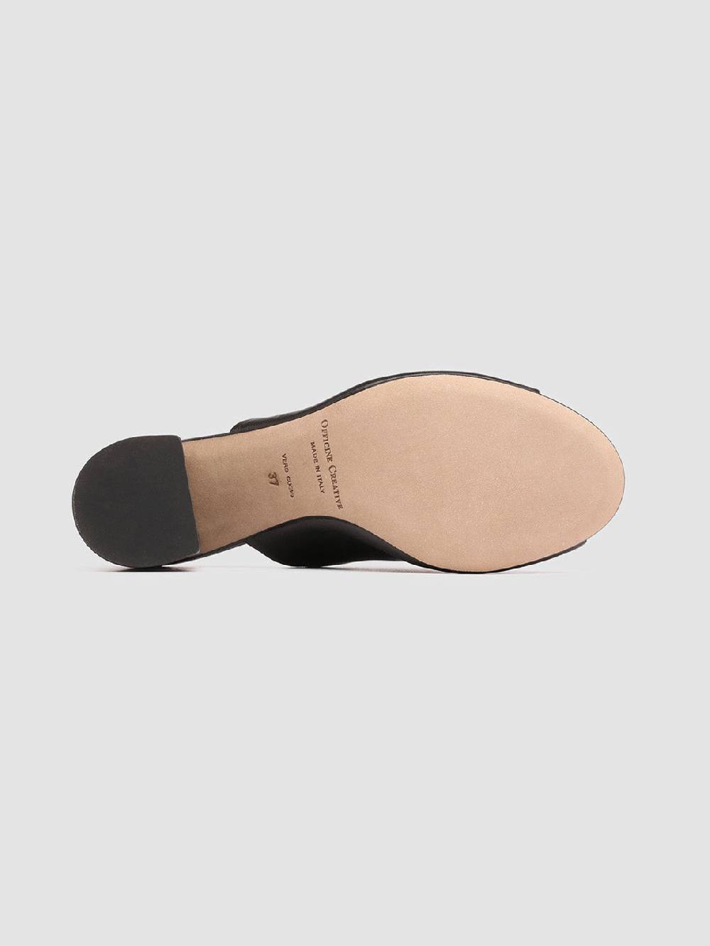 Officine Creative EMILIE 002 Sandali in Pelle Nera Vendita calda