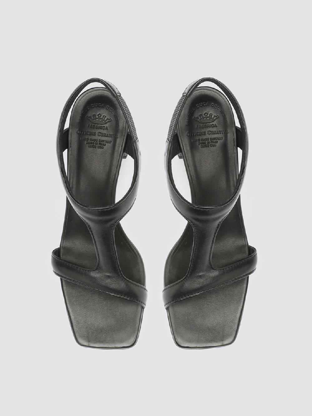 Officine Creative ELSIE 002 Sandali in Nappa Nera Latest fashion