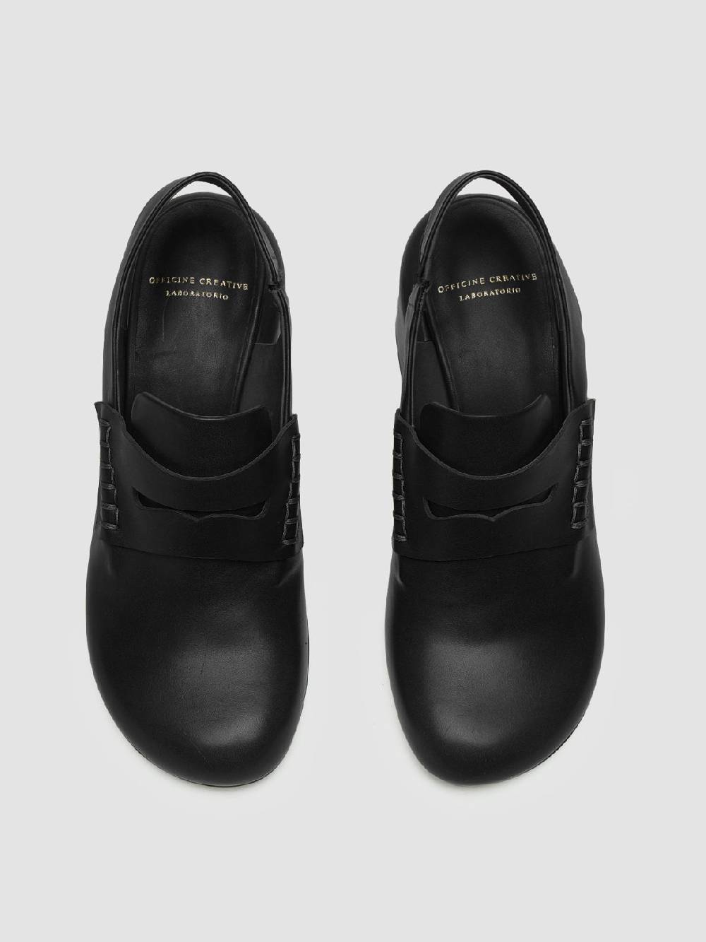 Officine Creative ETHEL 009 Sandali in Pelle Nera Online Outlet