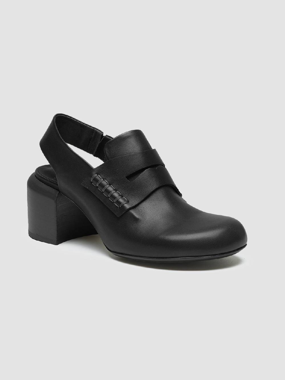Officine Creative ETHEL 009 Sandali in Pelle Nera Online Outlet
