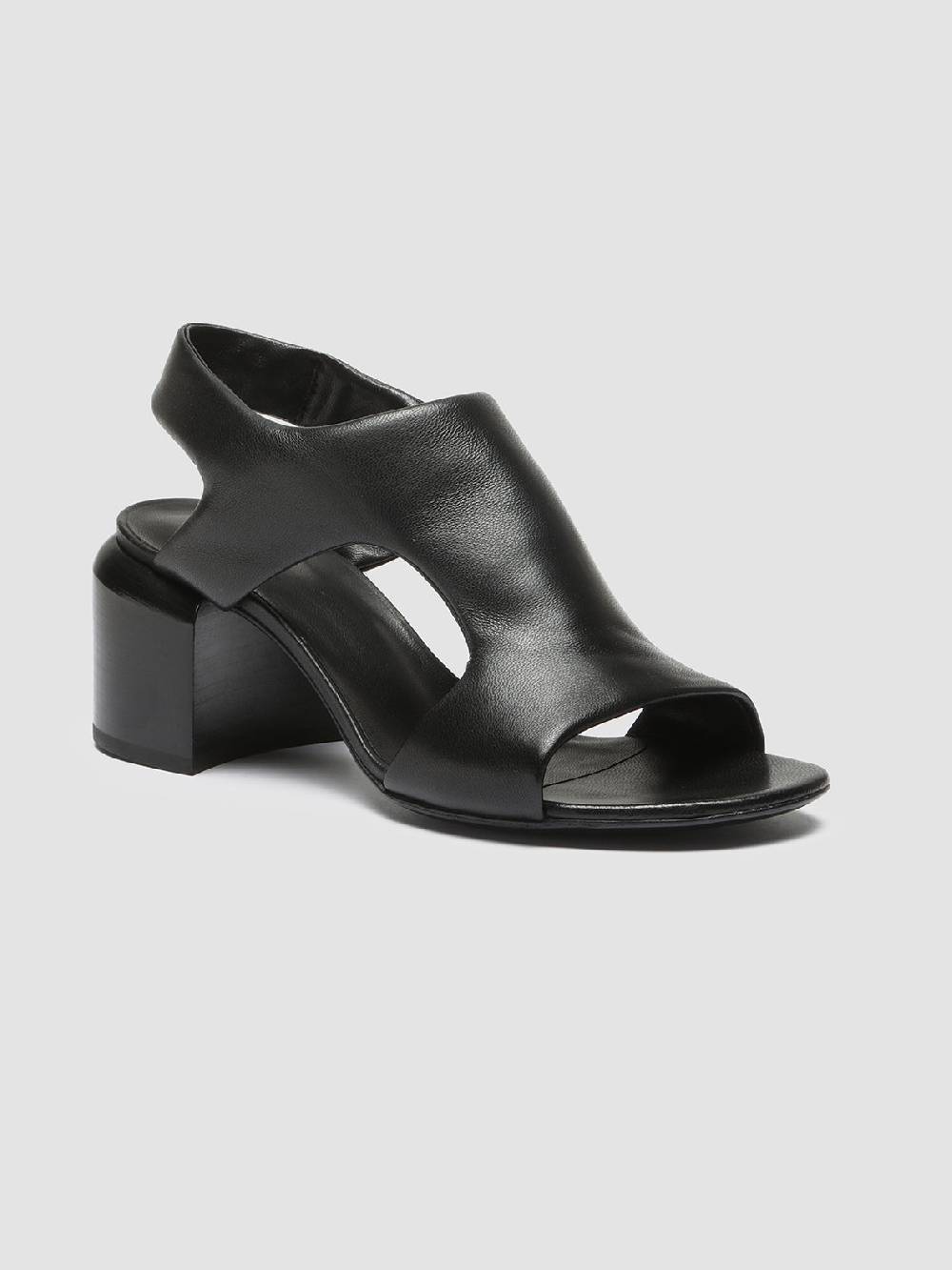 Officine Creative ETHEL 013 Sandali in Pelle Nera Offerta temporanea