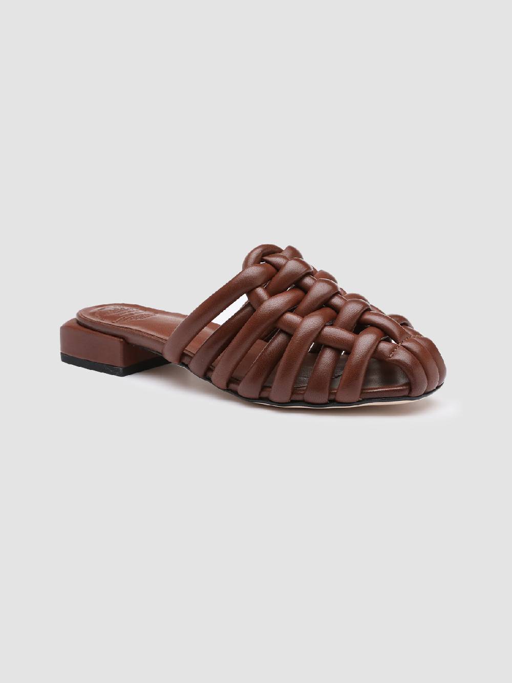 Officine Creative GILLIAN 006 Sandali in Pelle Marrone Offerte esclusive