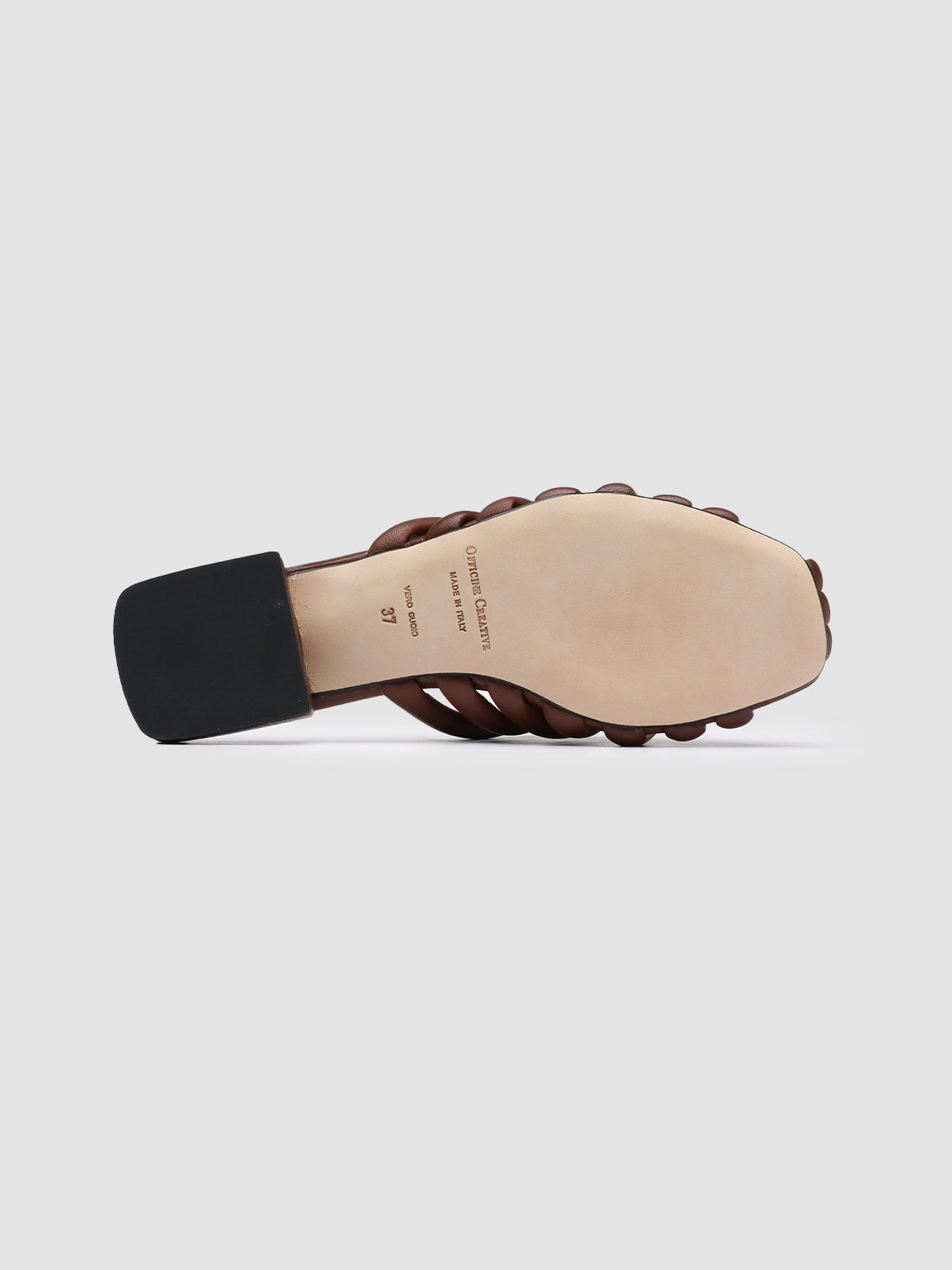 Officine Creative GILLIAN 006 Sandali in Pelle Marrone Offerte esclusive