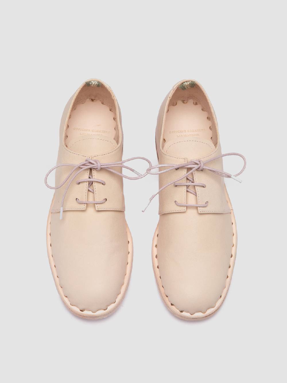Officine Creative GRAPHITE 001 Derby in Pelle Rosa Grandi sconti