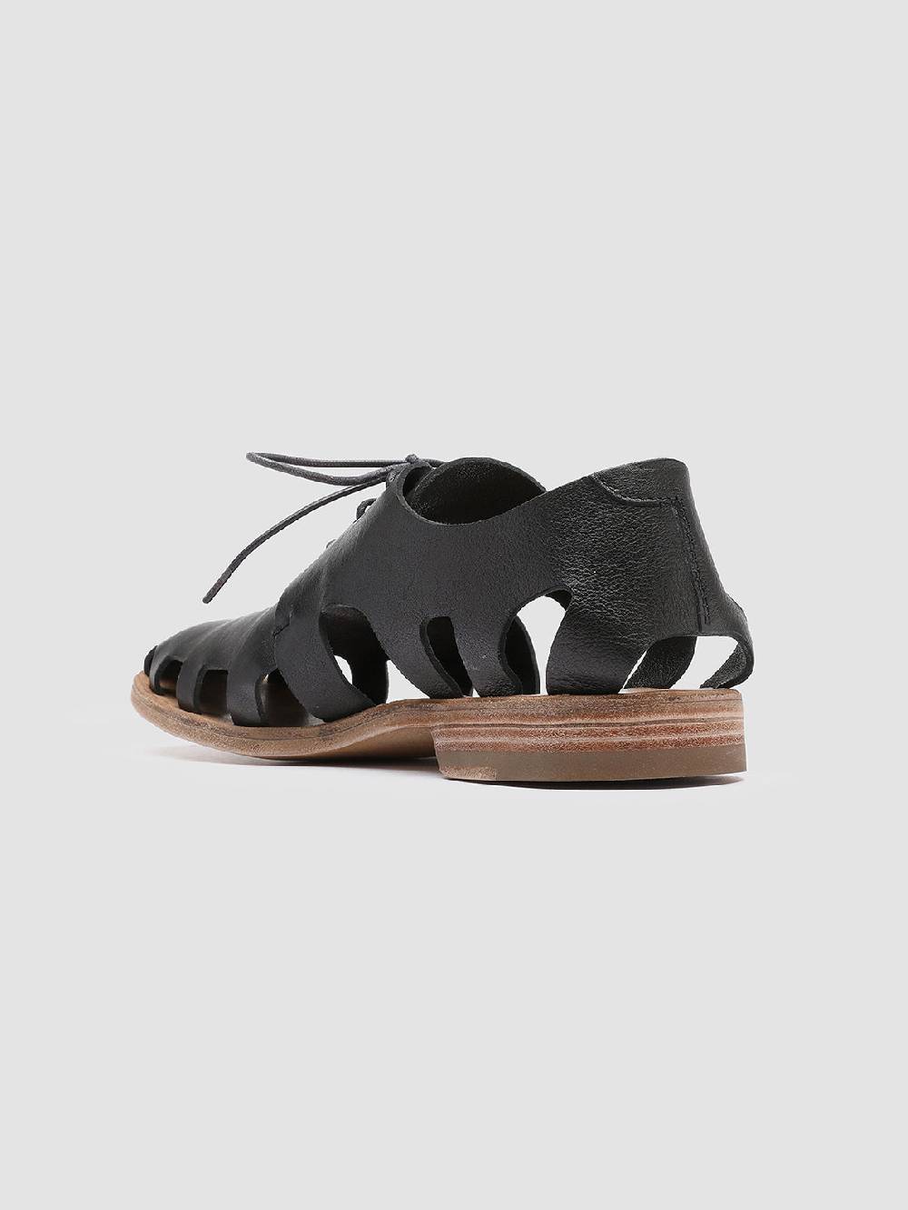 Officine Creative GRAPHITE 008 Derby in Pelle Nera Offerte stagionali