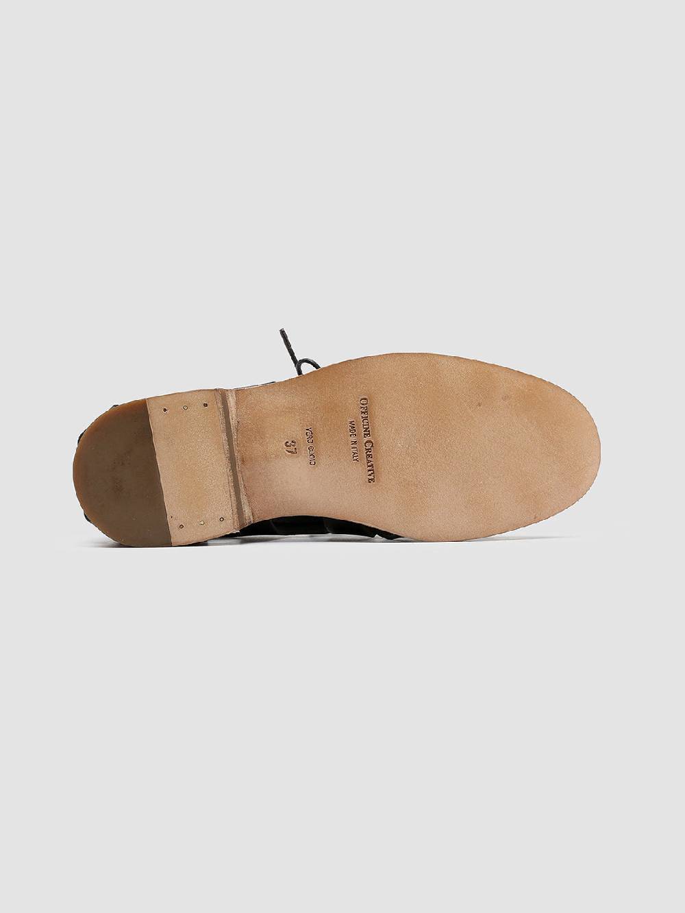 Officine Creative GRAPHITE 008 Derby in Pelle Nera Offerte stagionali