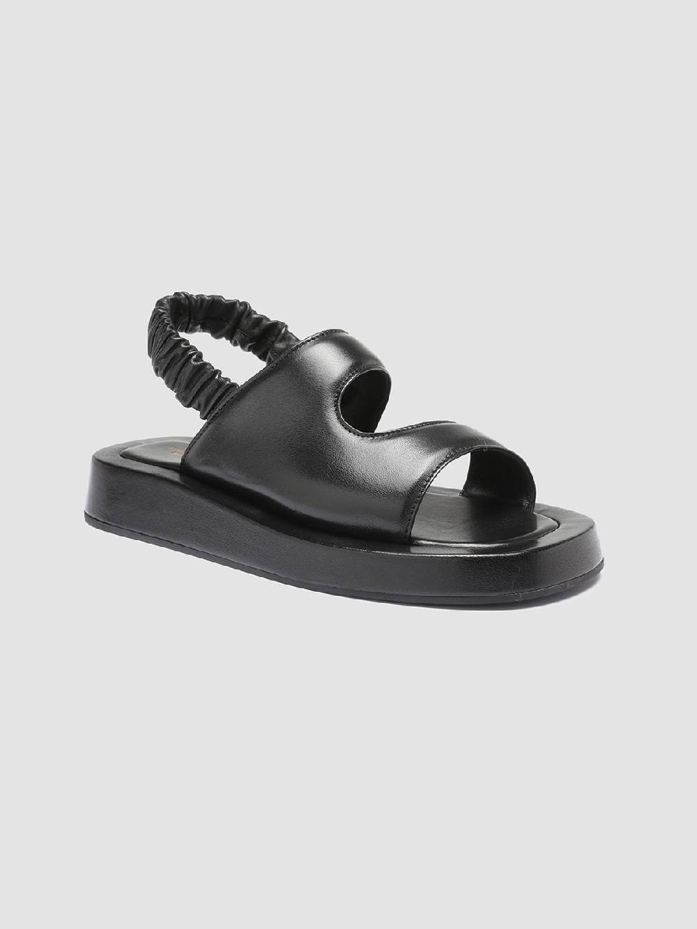 Officine Creative PATTY 005 Sandali in Pelle Nera Offerte giornaliere