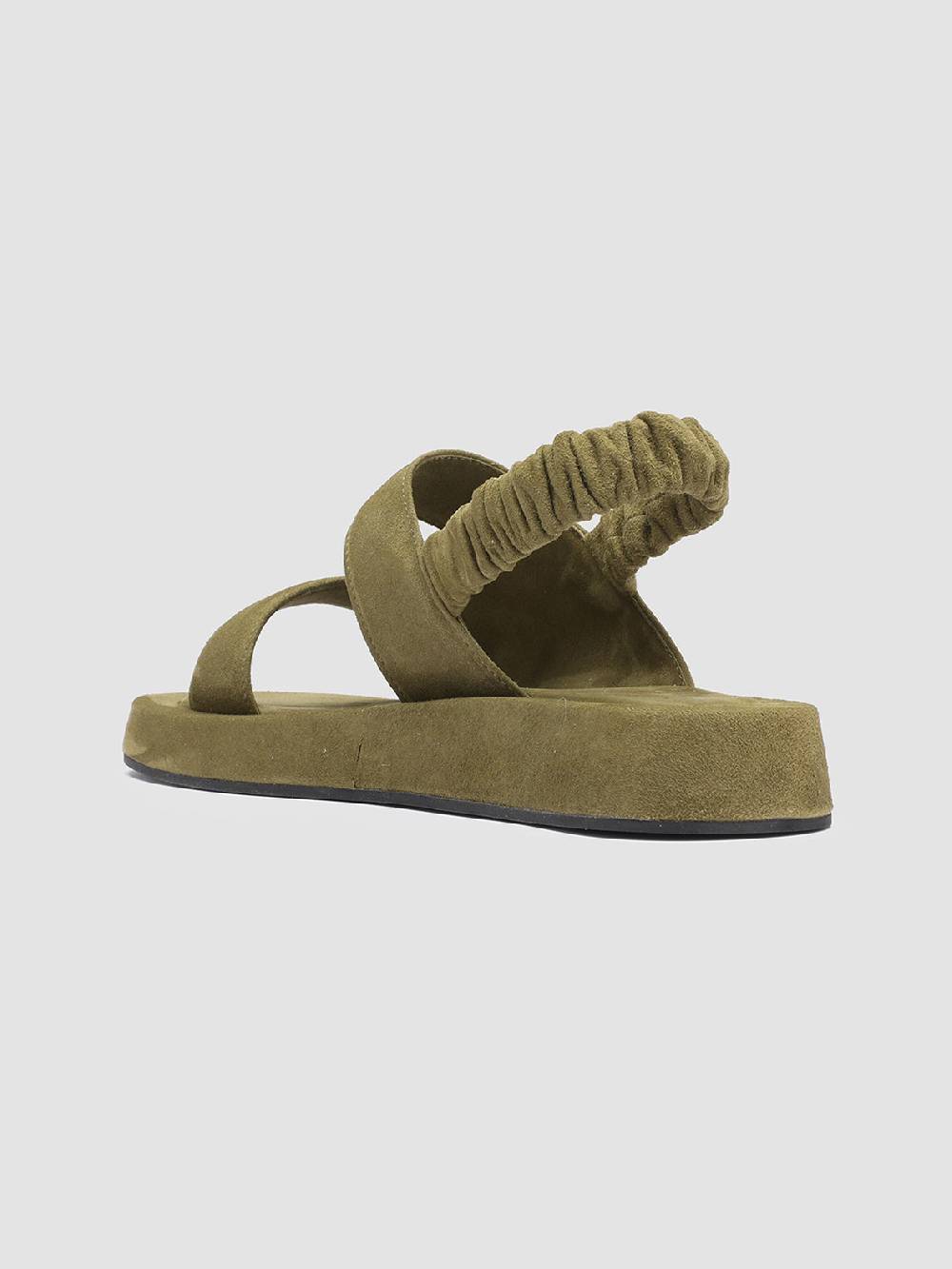 Officine Creative PATTY 005 Sandali in Pelle Scamosciata Verde Offerte speciali