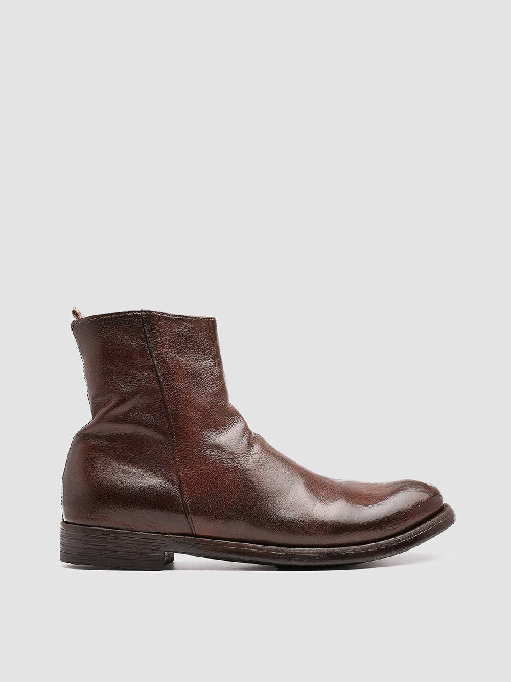Officine Creative HIVE 010 Stivali in Pelle Marrone Sconti VIP