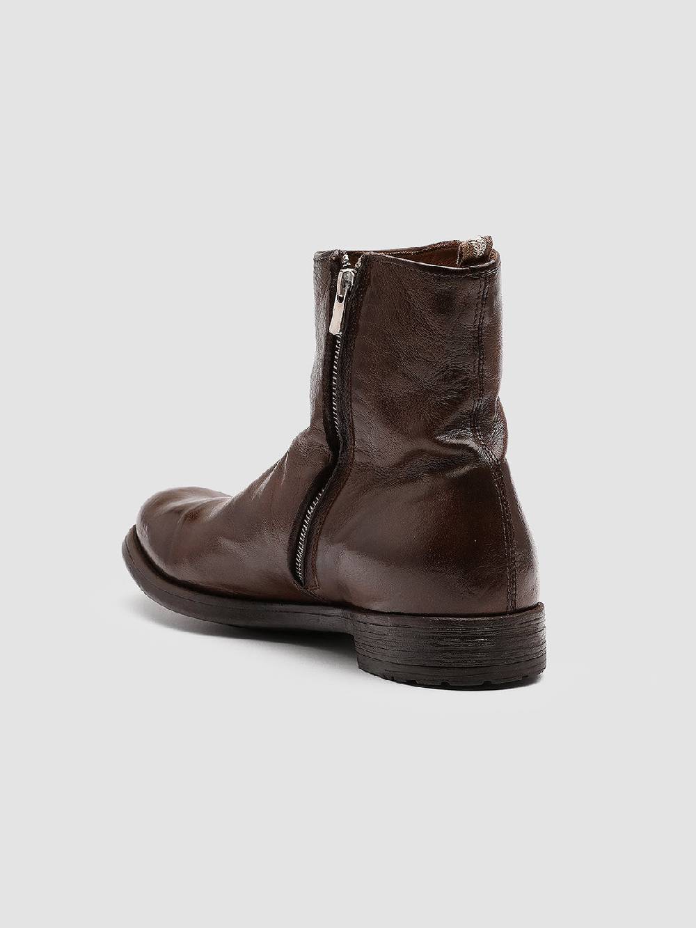 Officine Creative HIVE 010 Stivali in Pelle Marrone Sconti VIP