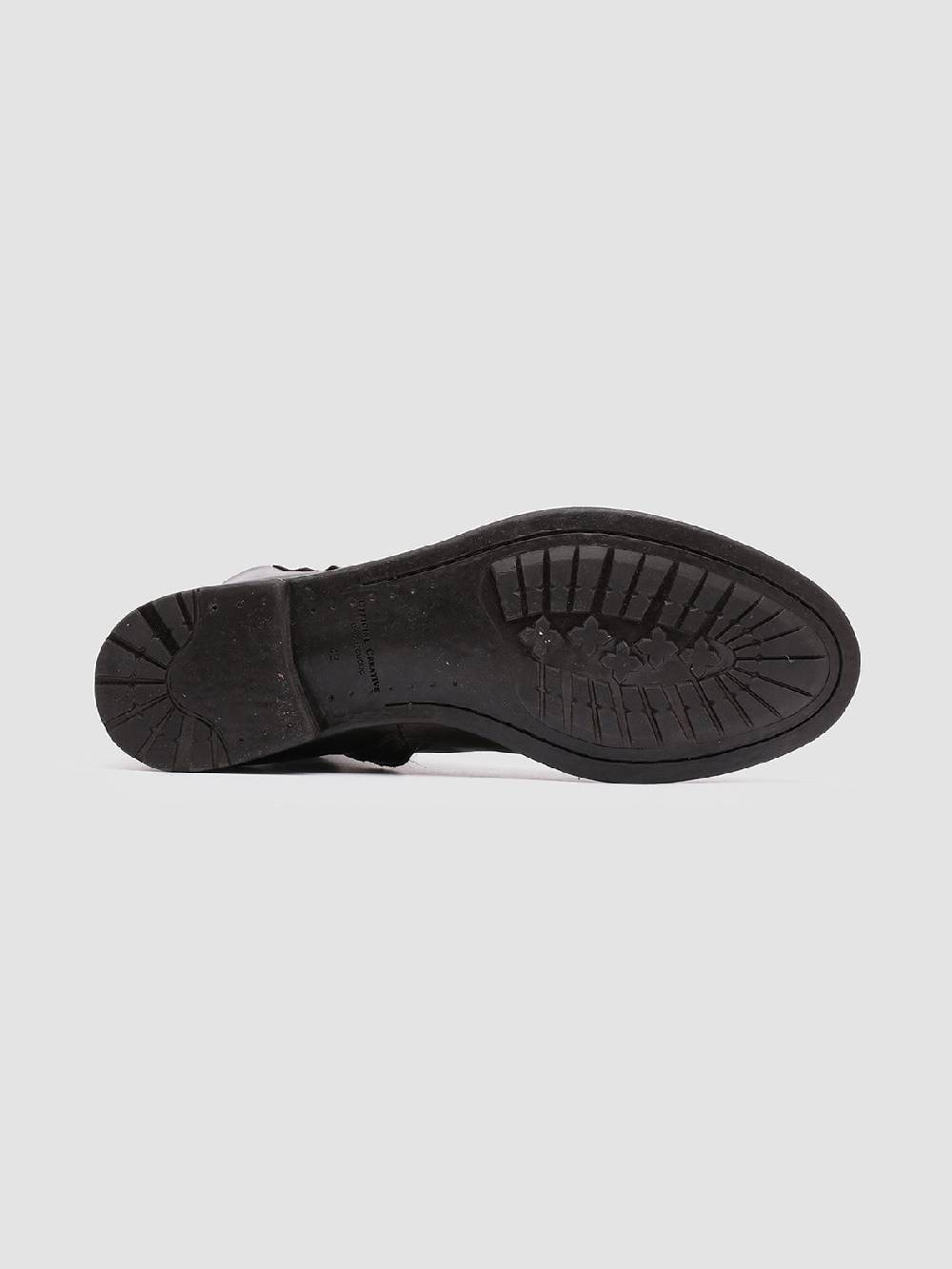 Officine Creative HIVE 010 Stivali Zip in Pelle Marrone Prezzo basso