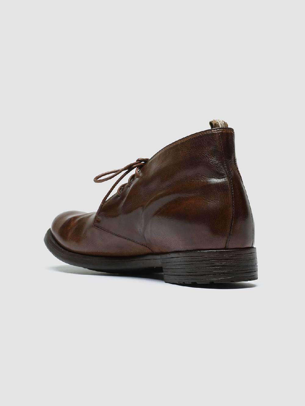 Officine Creative HIVE 050 Stivali Chukka in Pelle Marrone Rilascio limitato