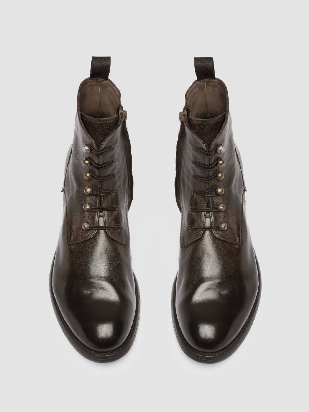 Officine Creative HIVE 051 Stivali Zip in Pelle Marrone ACQUISTA ORA